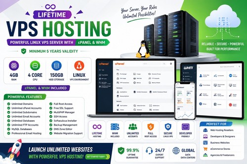 Lifetime cpanel vps hosting - lifetime,