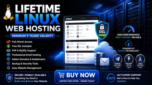 Lifetime linux cpanel - lifetime, hosting