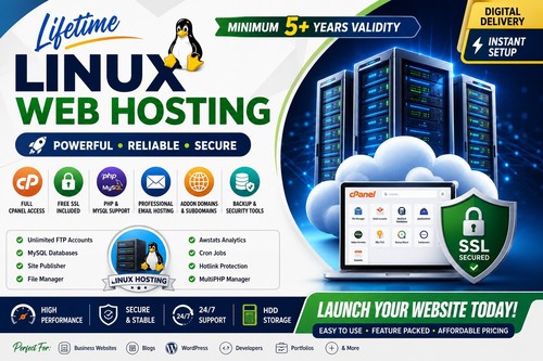 Lifetime linux cpanel hosting - cpanel,